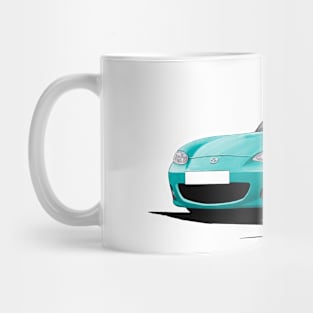 Mazda MX5 (Mk2) Turquoise Mug